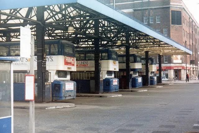 Hull Paragon railway station in the 1990s